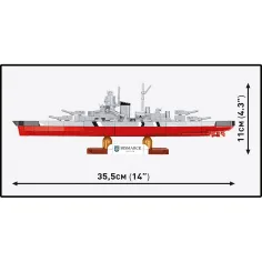 COBI: gradbeni komplet bojne ladje Bismarck iz 2. svetovne vojne (4854) slika 4