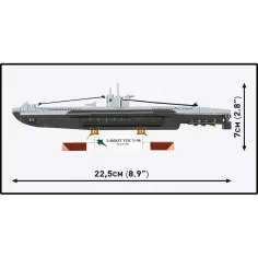 COBI: gradbeni komplet podmornice U-Boot VIIC U-96 iz II. svetovne vojne (4857) slika 5