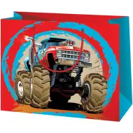 Cardex: Darilna vrečka srednje velikosti z motivom Monster Truck avtomobila, 17,8x10x23 cm