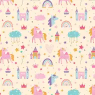 Cardex: Darilni papir z motivom samorogov in pravljičnega kraljestva 100x70 cm