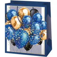 Cardex: Ekskluzivna srednje velika praznična darilna vrečka z baloni 18x10x23 cm