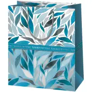 Cardex: Veliko darilno vrečko z napisom "Z modro ljubeznijo!" velikosti 33x15x44 cm