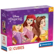 Clementoni: Disney Princeske pravljične kocke 12 kosov