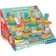 Clemmy: Mehke barvite gradbene kocke z figurico v cvetlični škatli, 1 kos - Clementoni