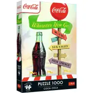 Coca-Cola, kamorkoli greš, 1000-delni Premium plus kakovostni puzzle - Trefl