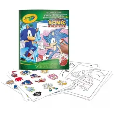 Crayola: Sonic, jež – barvanje z nalepkami