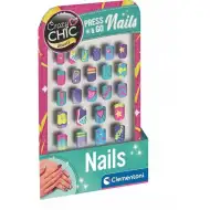 Crazy Chic: Barvni umetni nohti v različnih velikostih – Clementoni