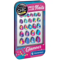 Crazy Chic: Glamurozni samolepilni komplet umetnih nohtov 1 kos - Clementoni slika 2