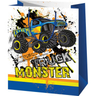 Darilna vrečka z motivom Monster Truck, običajne velikosti 11 x 6 x 14 cm