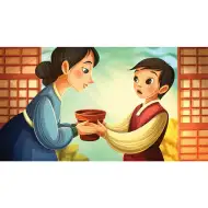 Deček in prazna cvetlična lonček diafilm (Ljudska pravljica dia serija)