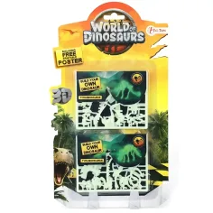 Dinozavrska fluorescenčna 3D sestavljanka v več različicah 1 kos slika 2