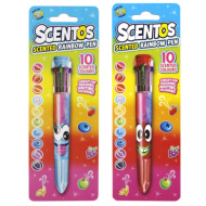 Dišeče pisalo Scentos s 10 barvami, na voljo v več različicah.