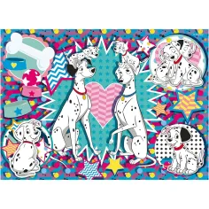 Disney 101 dalmatince 2 v 1, 24-delni puzzle in pobarvanka 35x25 cm – Lisciani slika 2