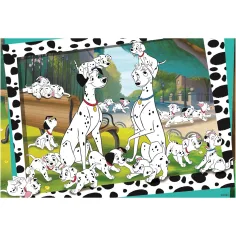 Disney 101 dalmatince 2 v 1, 24-delni puzzle in pobarvanka 50x35cm - Lisciani slika 2
