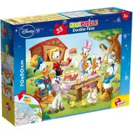 Disney Donaldova račja družina 2 v 1 maxi 35-delni puzzle in pobarvanka 70x50 cm – Lisciani