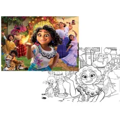 Disney Encanto 2 v 1, 108-delna sestavljanka in pobarvanka 70x50 cm – Lisciani slika 2