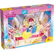 Disney Princeske 2 v 1, 250-delni puzzle in pobarvanka 50x35 cm – Lisciani