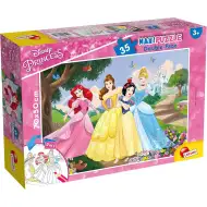Disney Princeske 2 v 1 maxi 35-delni puzzle in pobarvanka 70x50 cm - Lisciani