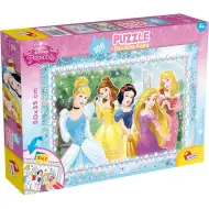 Disney Princeske 2 v 1, sestavljanka s 108 deli in pobarvanka 50x35 cm - Lisciani