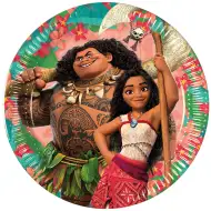Disney+Princeske Vaiana 2 papirnati krožniki 8-delni set 20cm