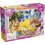 Disney Sneguljčica 2 v 1 maxi 150-delni sestavljanka in pobarvanka 70x50 cm - Lisciani