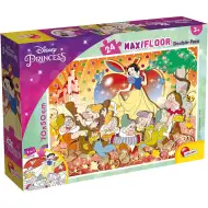 Disney Sneguljčica 2-v-1 maxi sestavljanka s 24 kosi in pobarvanka 70x50 cm - Lisciani