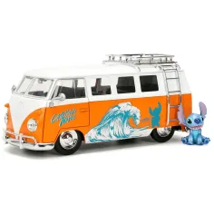 Disney Stitch – 1961 Volkswagen kombi s figurico Stitcha, majhen avto 1/24 - Jada Toys slika 3