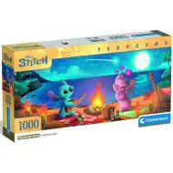 Disney+Stitch – Plaža piknik panorama 1000-delna sestavljanka - Clementoni
