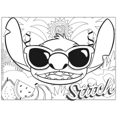 Disney Stitch 2 v 1 maxi 4x48-delna sestavljanka in pobarvanka 35x25 cm - Lisciani slika 4