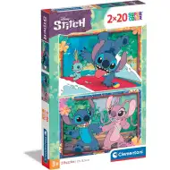 Disney Stitch 2x20-delni Supercolor sestavljanka - Clementoni