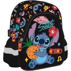 Disney Stitch Aloha črne barve otroški nahrbtnik za vrtec 29x22x9 cm