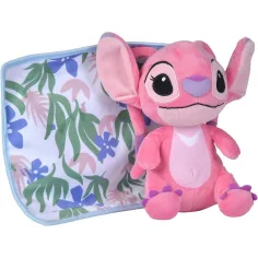 Disney Stitch Angel plišasta figura z odejico, 25 cm - Simba Toys