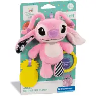 Disney+Stitch Angel plišasta igrača z ropotuljico in grizalom - Clementoni Baby