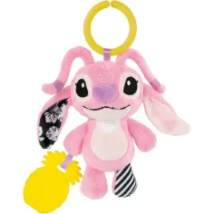 Disney+Stitch Angel plišasta igrača z ropotuljico in grizalom - Clementoni Baby slika 2