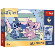 Disney Stitch Sladoledna zabava, 60-delna sestavljanka - Trefl