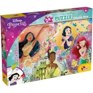 Disney princese 2 v 1, 24-delni puzzle in pobarvanka 35x25cm – Lisciani