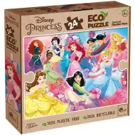 Disney princeske ekipa 2 v 1 24-delni Eco maxi puzzle in pobarvanka 70x50 cm - Lisciani