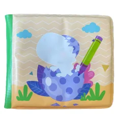 Dojenčkova knjiga: Dinozavri mehka kopelna knjiga 14x13cm slika 2
