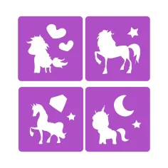 Dream Horse: Komplet kred za asfalt z enorog šablono slika 3