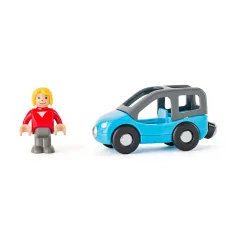 Dvonadstropna lesena garaža - igralni komplet z vozili - Woodyland slika 4