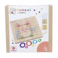 Eichhorn: Lesena Montessori Geoboard – razvoj oblik, domišljije in fine motorike - Simba Toys