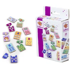 Eichhorn: Lesena številčna sestavljanka – Živalska igra za povezovanje parov - Simba Toys slika 2