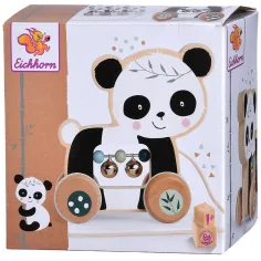 Eichhorn: Lesena vlečna panda na kolesih - Simba Toys