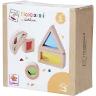 Eichhorn: Lesene montessori barvne oblike z okencem – Senzorični gradbeni set - Simba Toys