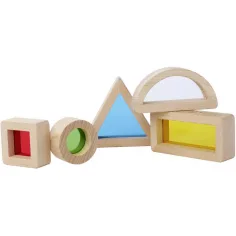 Eichhorn: Lesene montessori barvne oblike z okencem – Senzorični gradbeni set - Simba Toys slika 2