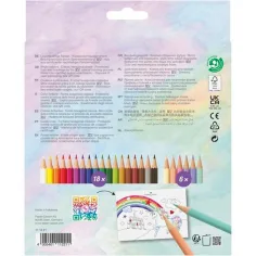 Faber-Castell: Barvni svinčniki v paketu z gradom 18+6 kosov slika 2