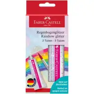 Faber-Castell: Bleščeče lepilo v barvah mavrice 2x12ml