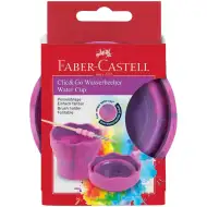 Faber-Castell: Click and Go roza marmorirana posoda za čopiče