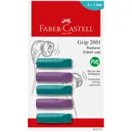 Faber-Castell: GRIP 5-delni set radirk s pokrovčkom v vijolični in modri barvi