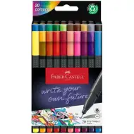 Faber-Castell: Grip komplet 20 barvnih finelinerjev 0,4 mm